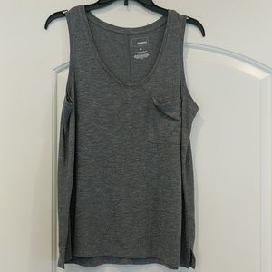 New Sonoma gray flowy top